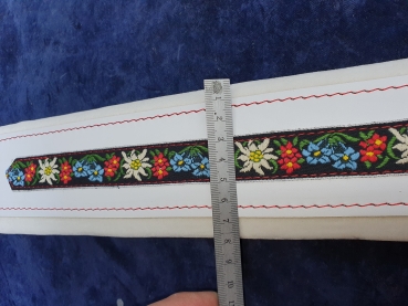 Bassriemen, 8cm - Folk Weiß